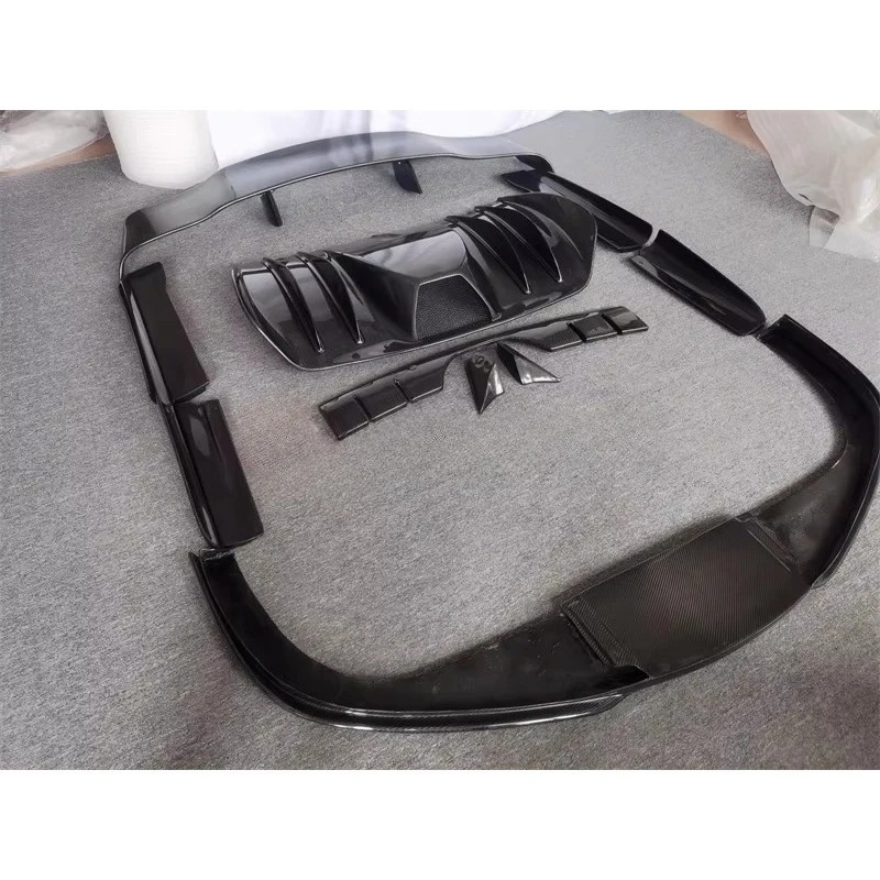 Beautiful Carbon Fiber HM Style Body Kit for F430 Front Spoiler Rear Spoiler Side Skirts and Wing Spoiler